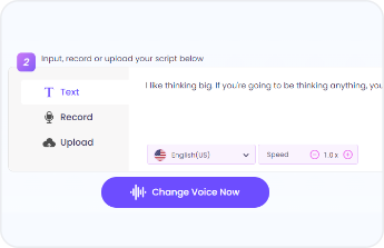 How to Use Celebrity AI Voice Generator - Step 2