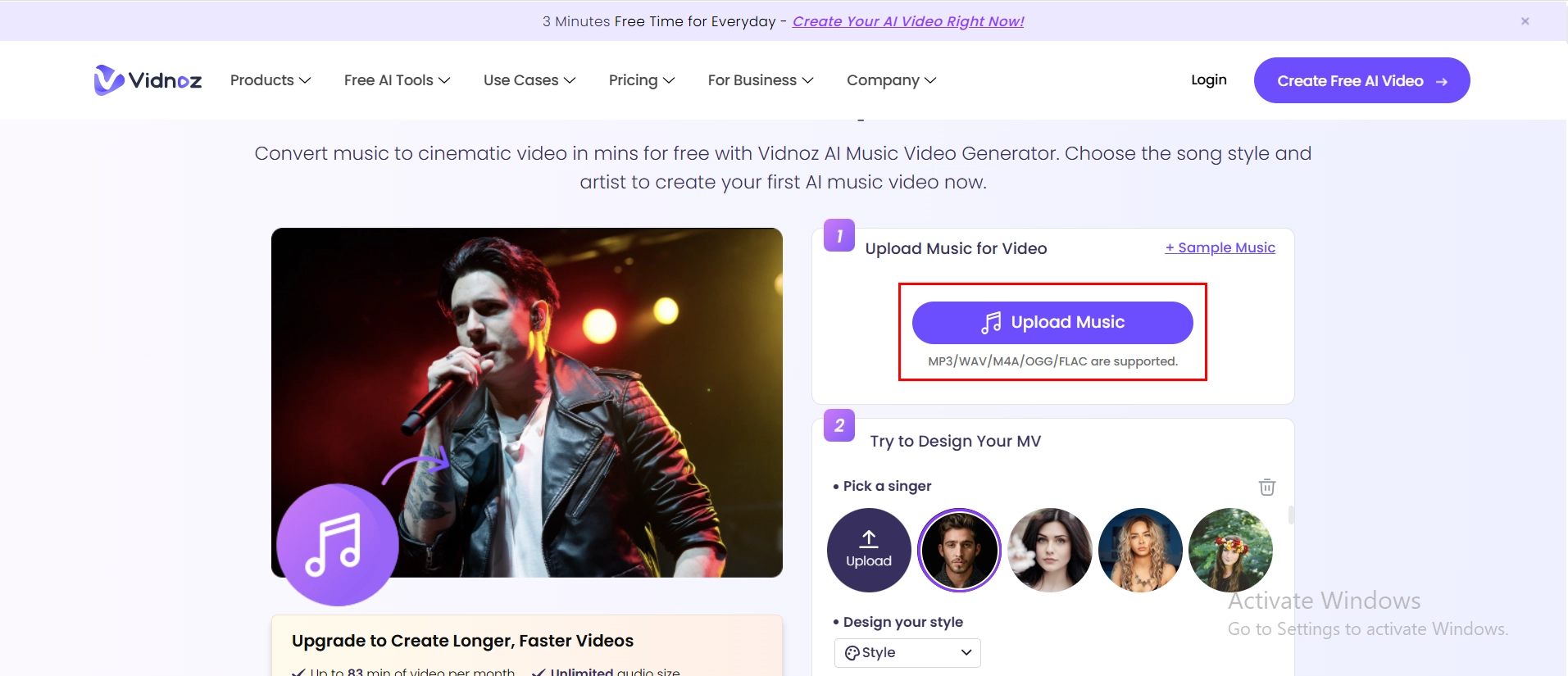 Upload Your Own Song File