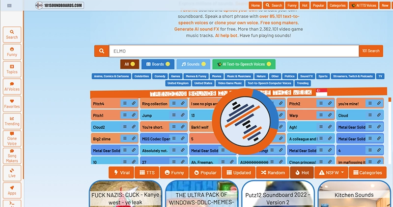 101SoundBoards Elmo Voice Cloning
