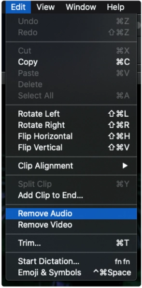 How to Remove Audio from Video on Mac - Step 2
