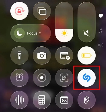 Activate Shazam on iOS Control Center