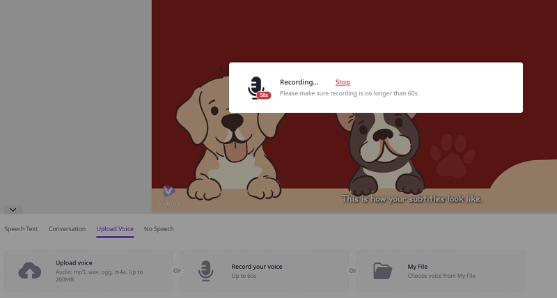 Add a Dog Voiceover to the Video