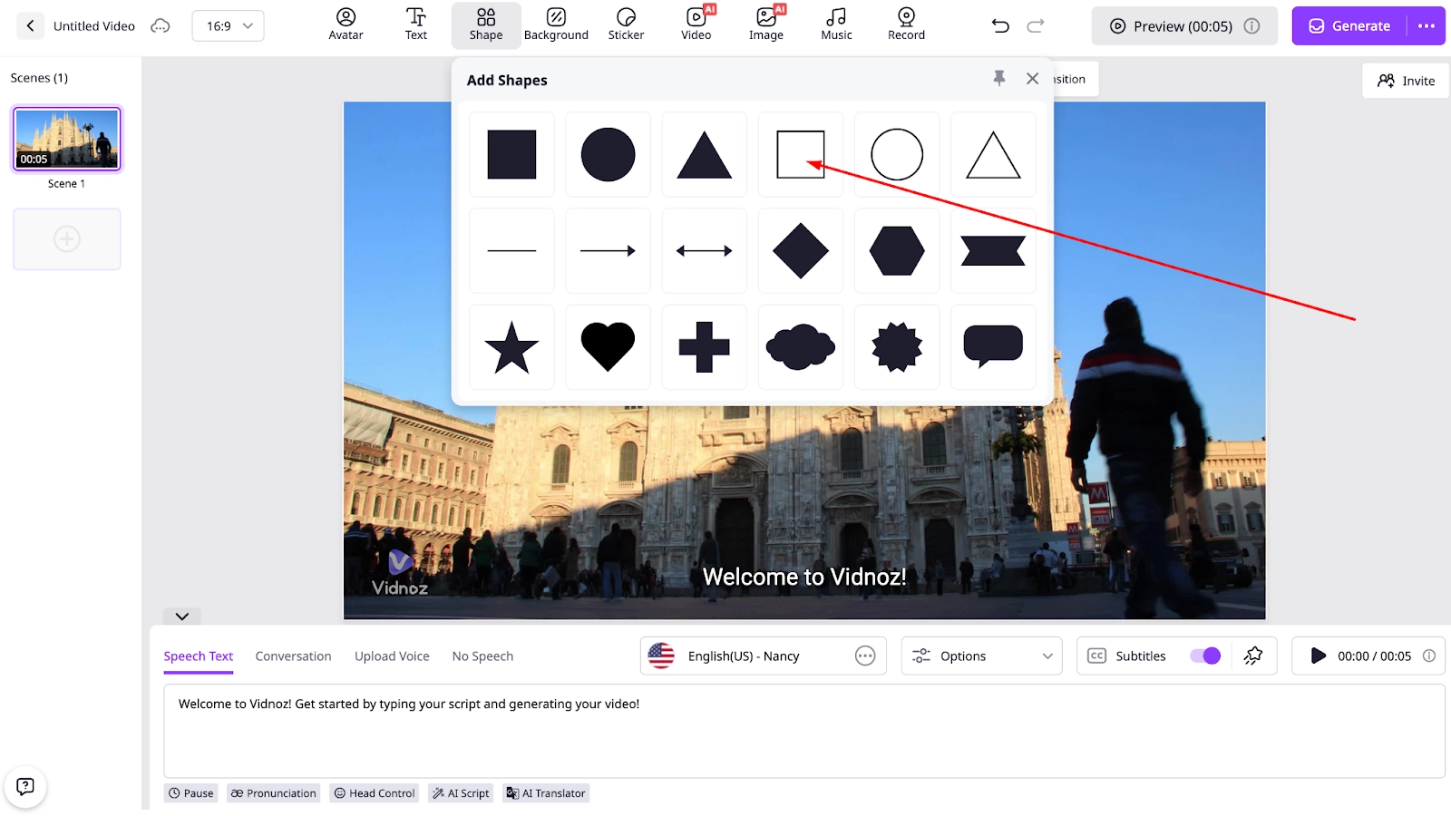 How to Add Border to Video Using Shapes