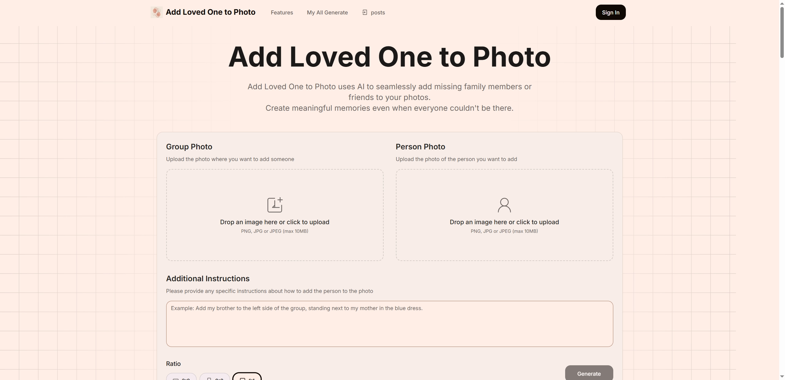 Add Deceased Loved One to Photo Free Addlovedonetophoto