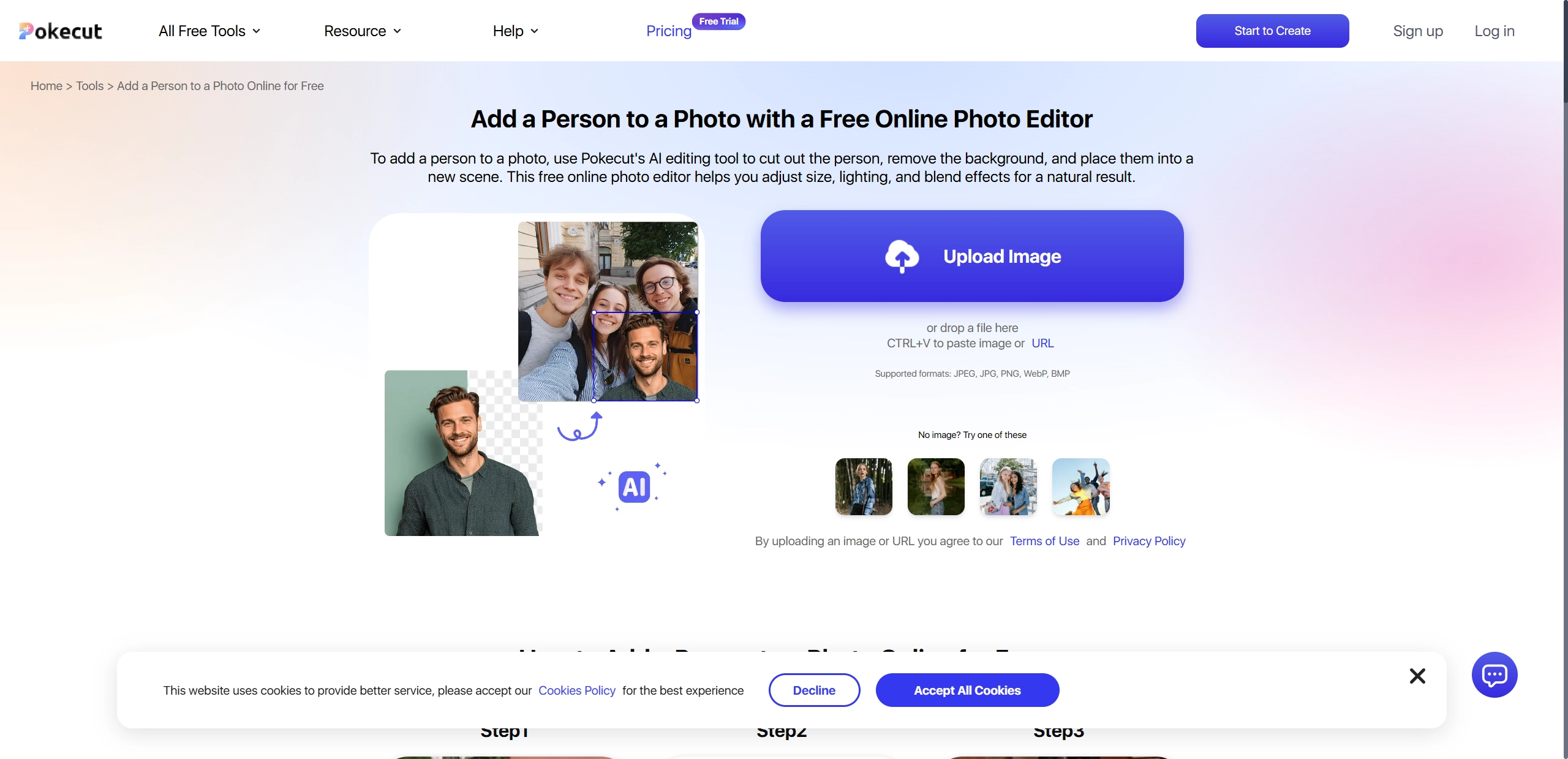 Add Deceased Loved One to Photo Free Pokecut