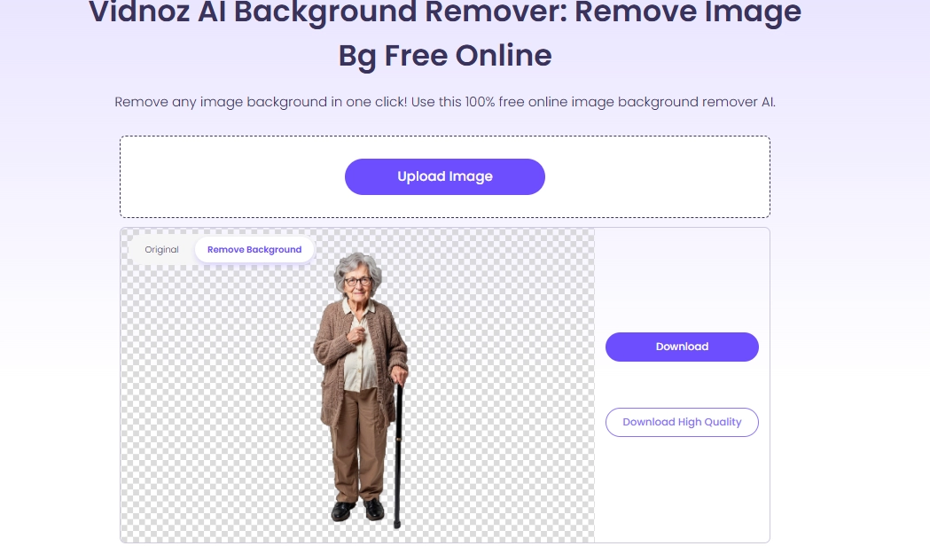 Add Deceased Loved One to Photo Free Vidnoz Background Remove