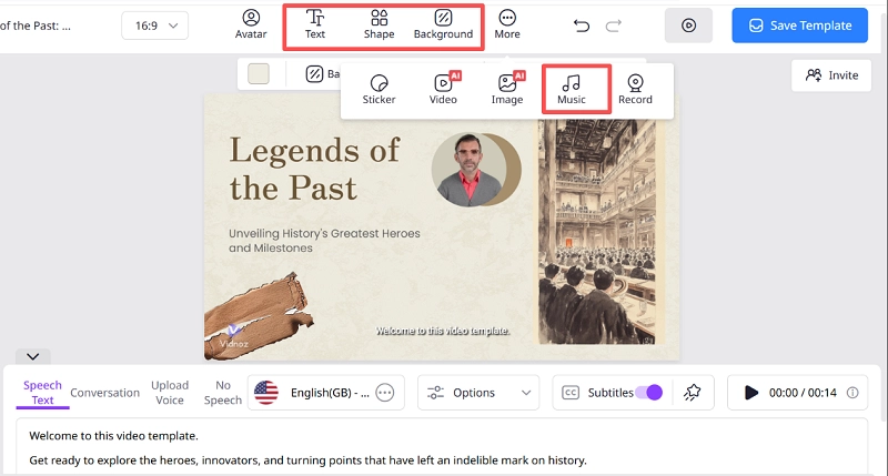 Add Final Touches to Your AI Historical Video