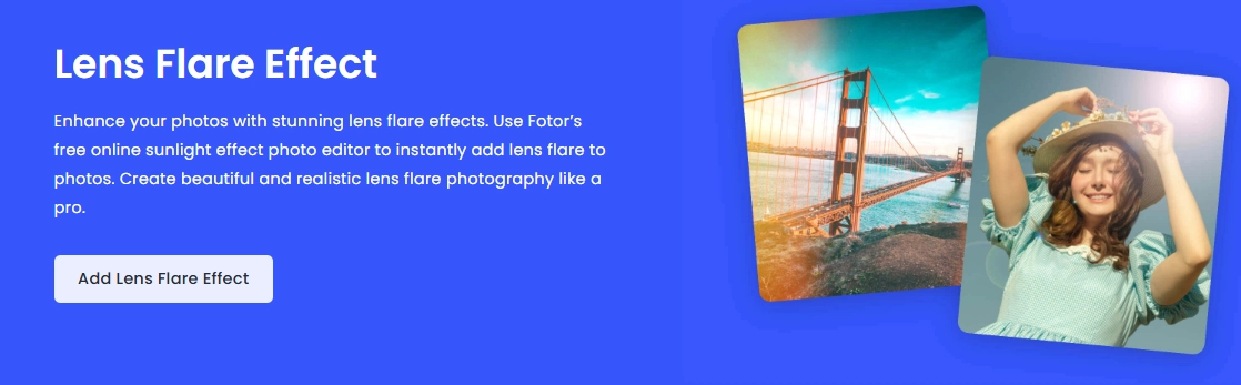 Add Lens Flare Effect to Photo