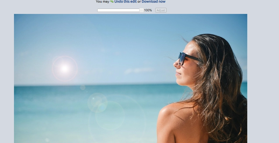 Add Lens Flare to Photo Automatically