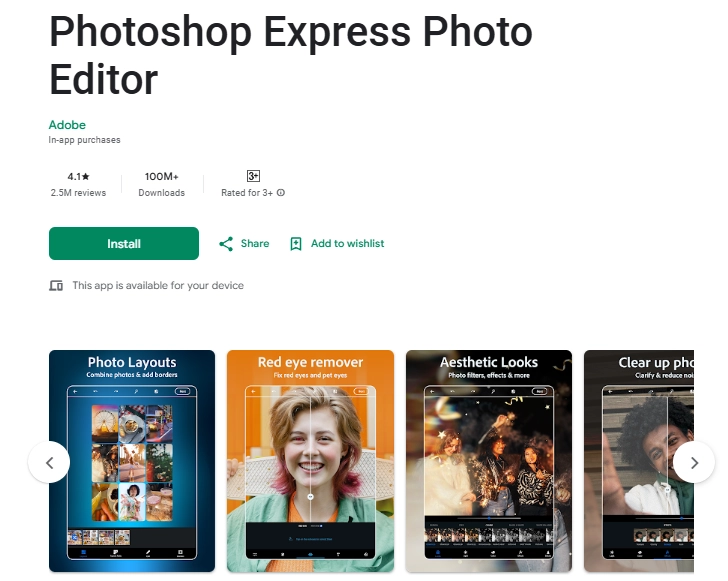 Add Lens Flare to Photo by Photoshop App