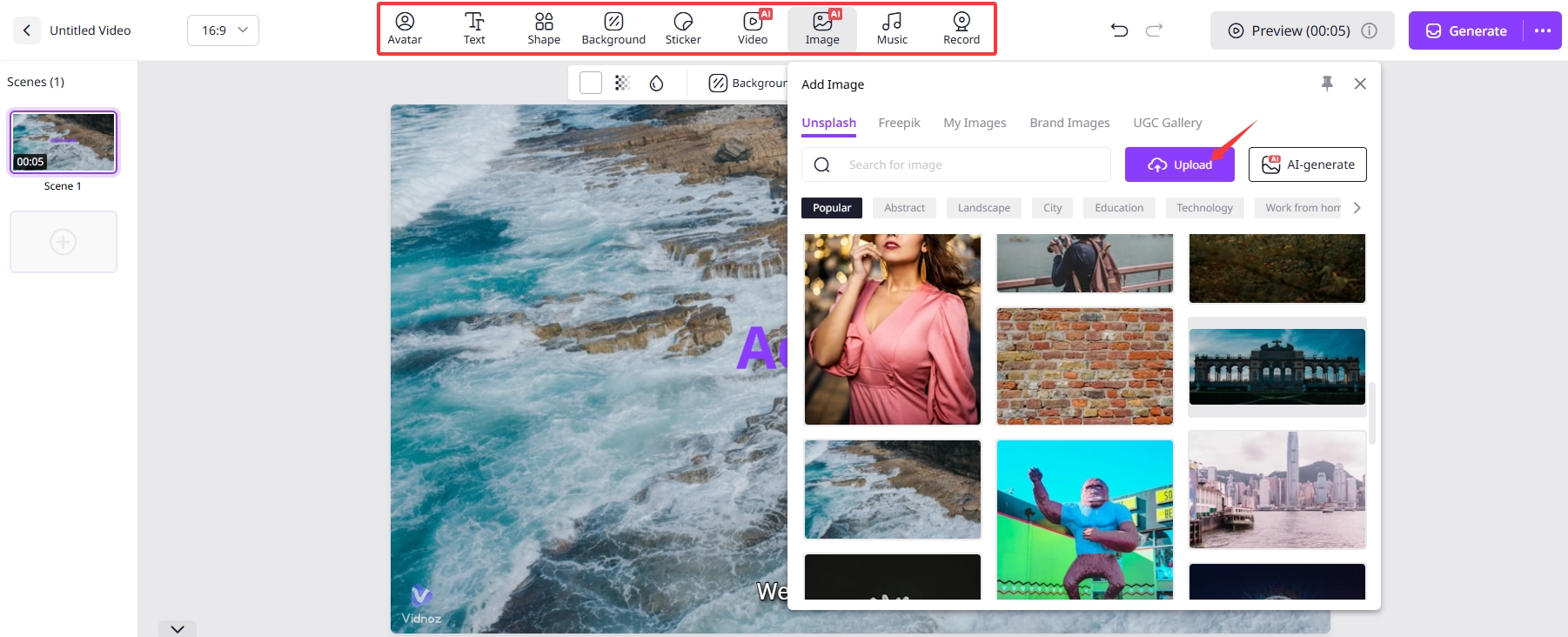 Add Moving Photo Effects with Vidnoz Video Editor - 2