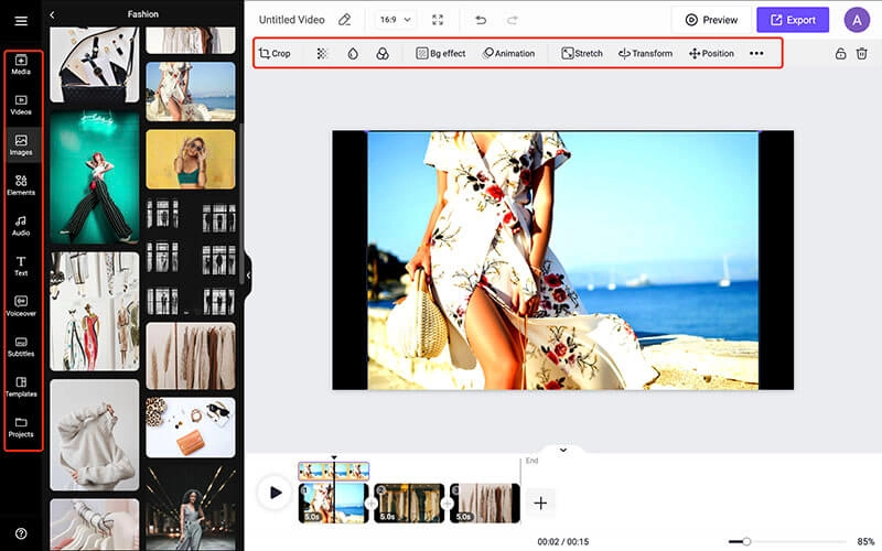 Add Sepia Filter Vidnoz Editing Tools