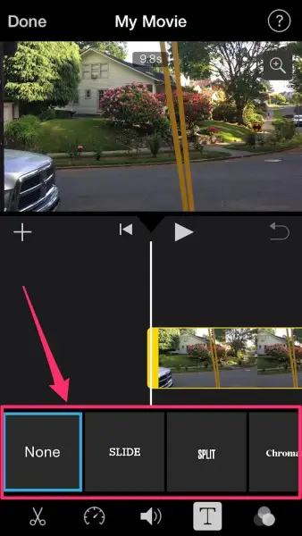 How to Add Text to a Video on iPhone Step 3