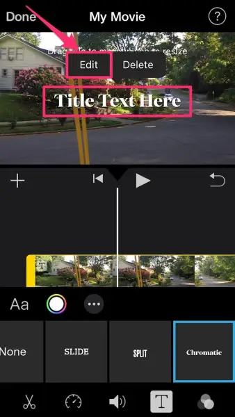 How to Add Text to a Video on iPhone Step 4