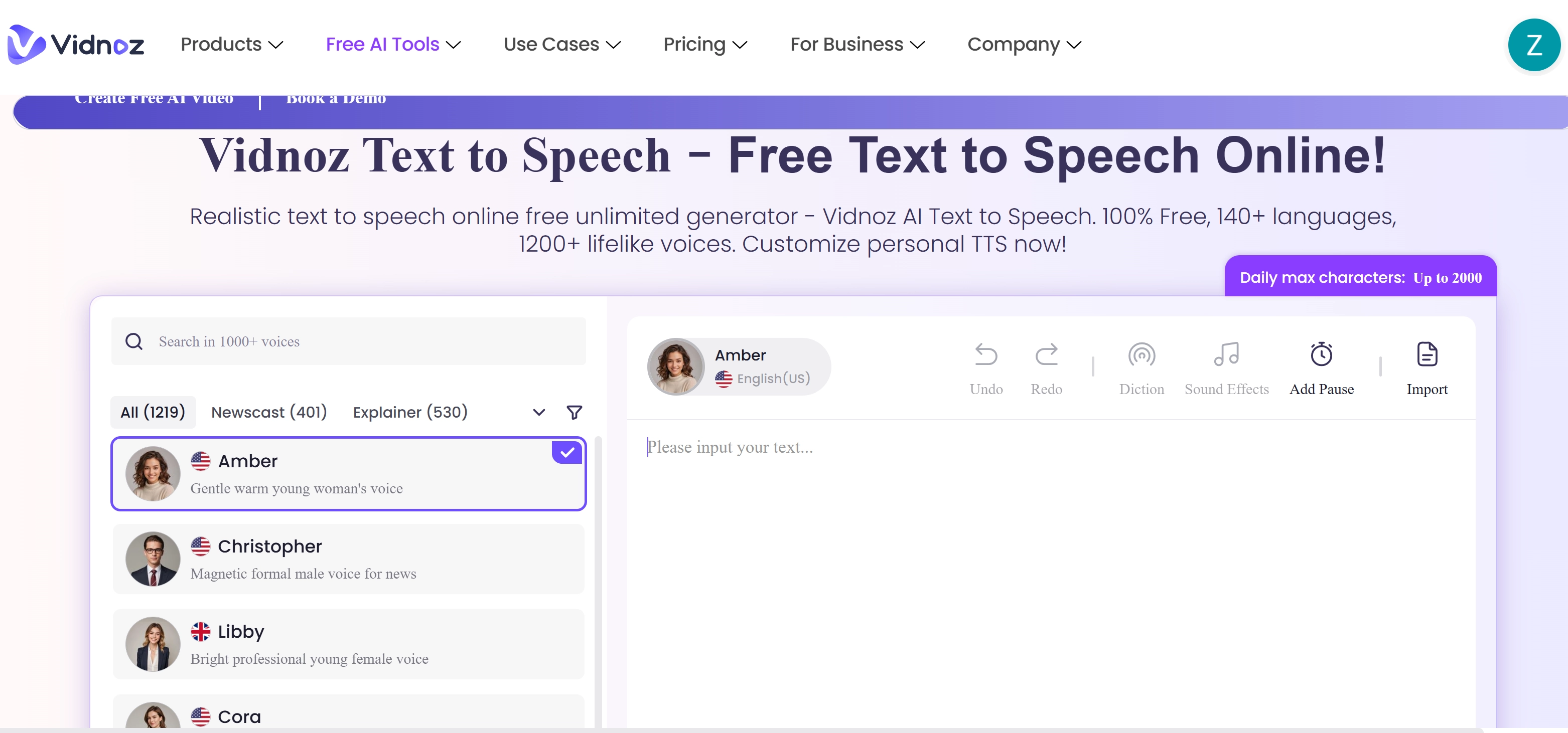 Add Text You Want To Convert To Speech