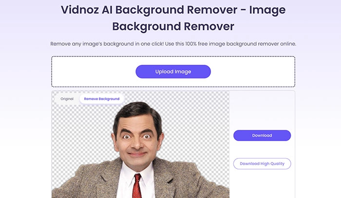 Add White Background to Photo Vidnoz Background Remover