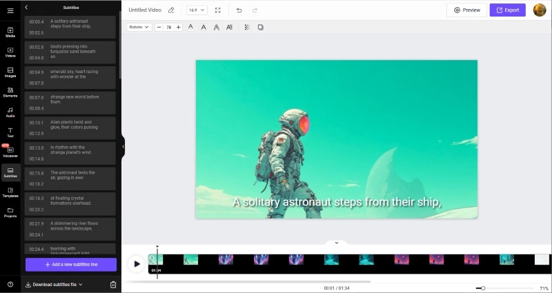 Adjust - Add Lyrics to Video