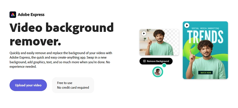 Adobe Express Transparent Video Maker