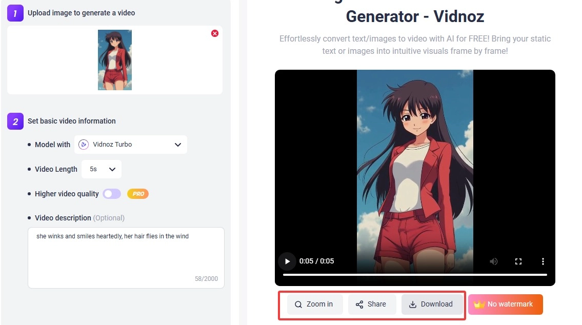 AI 90s Anime Animation by Vidnoz