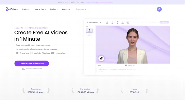 AI Add Music to Video Vidnoz AI