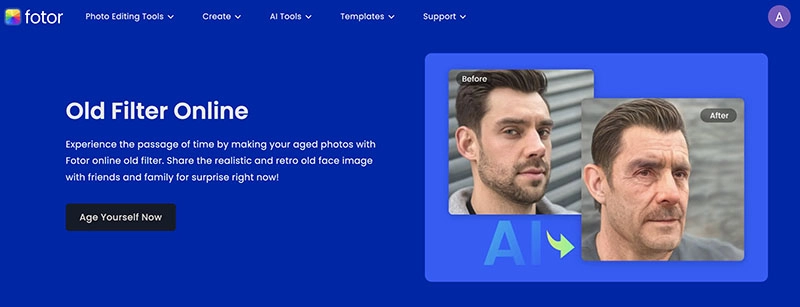 AI Age Progression Fotor