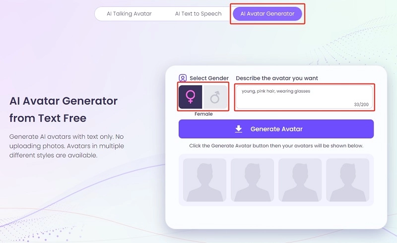 AI Avatar Generator for YouTube
