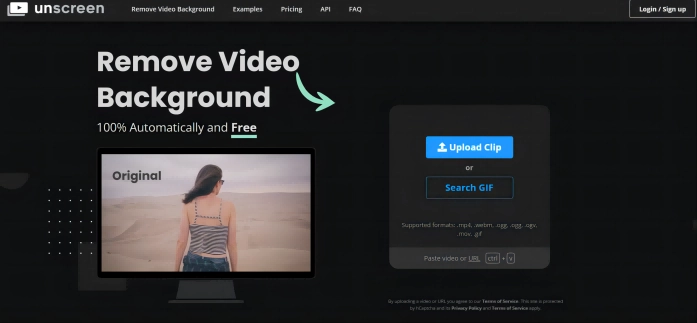 AI Background Remover Unscreen