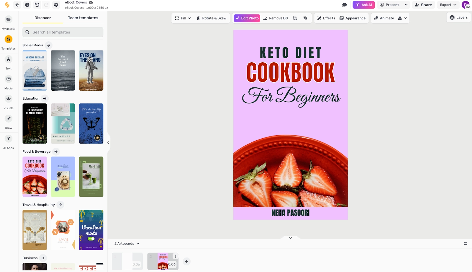AI Booklet Generator Simplified Editor
