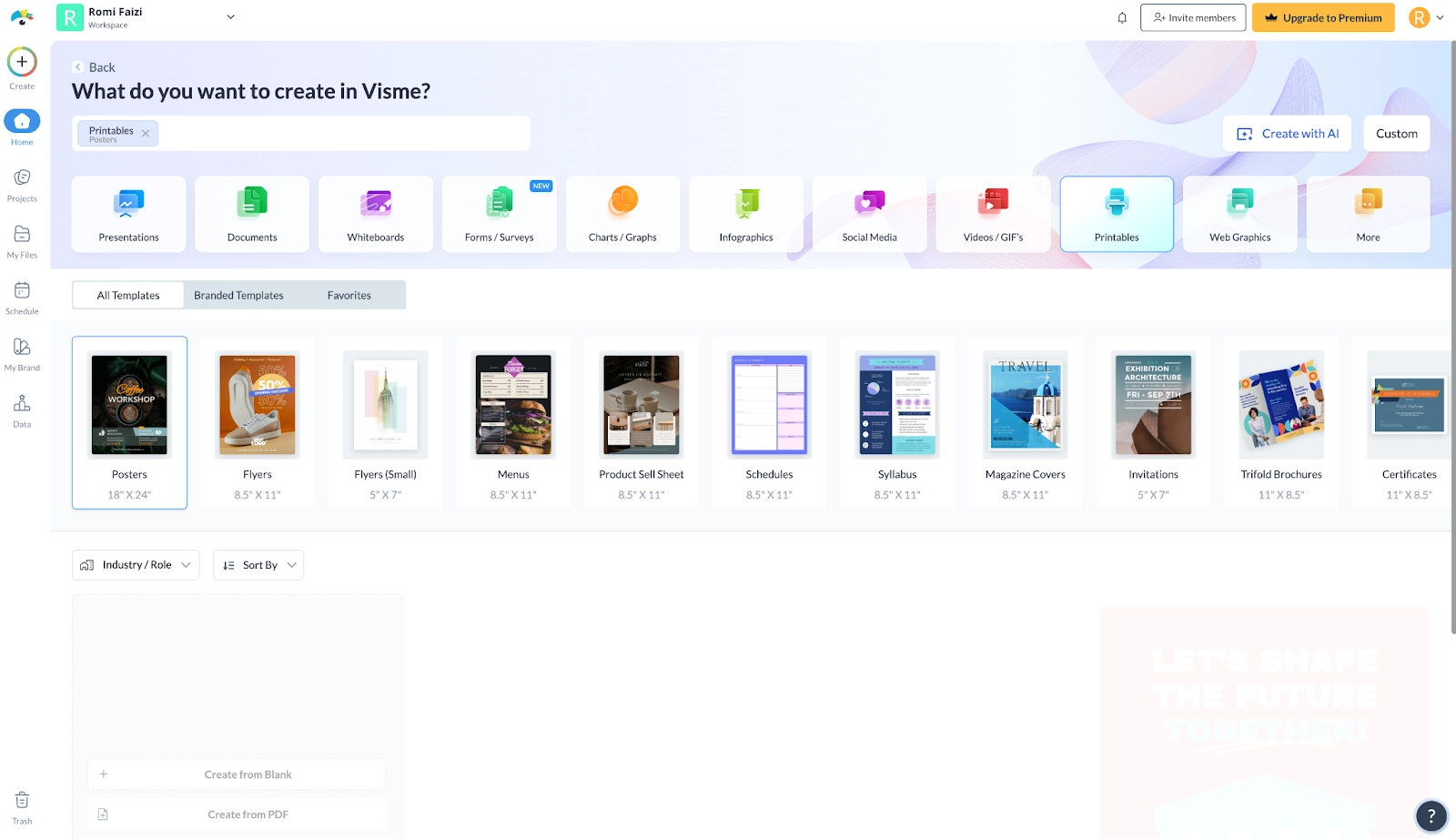 AI Booklet Generator Visme AI Template