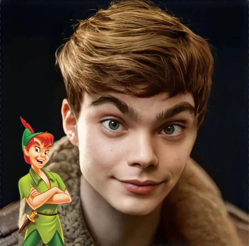 AI Cartoon to Real Life Peter Pan