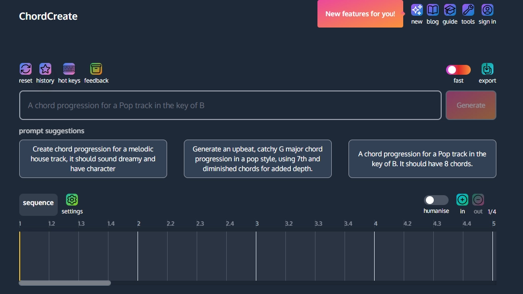 AI Chord Progression Generator from Prompt