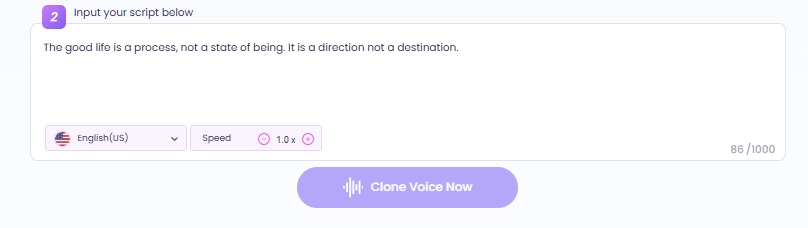 AI Clone Sephiroth Voice Step2