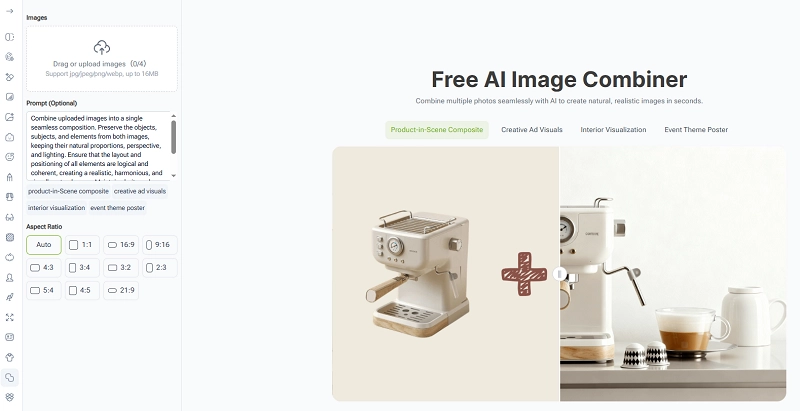 AI Combine Two Images VisualGPT