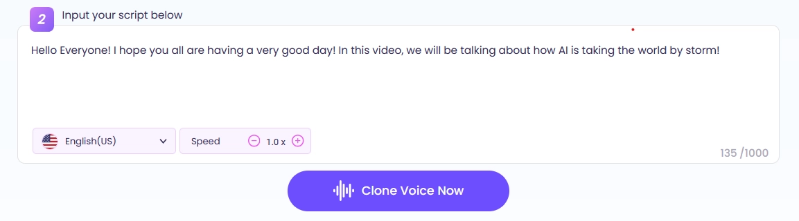 AI Copy Voice Step2