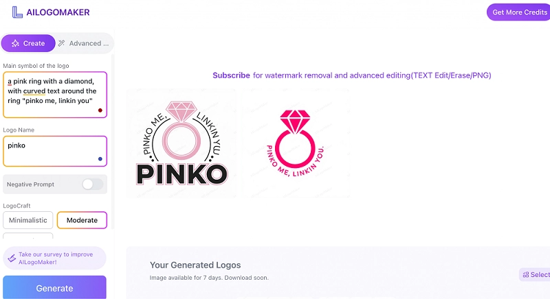 AI Curved Text Generator for Logo Design