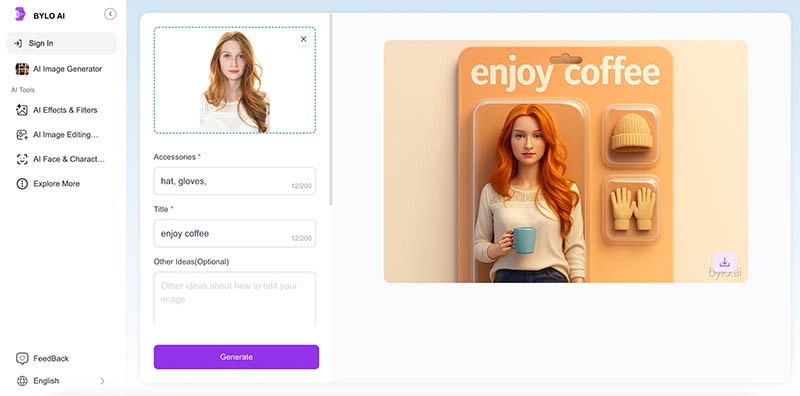 AI Doll Generator BYLO AI Creation