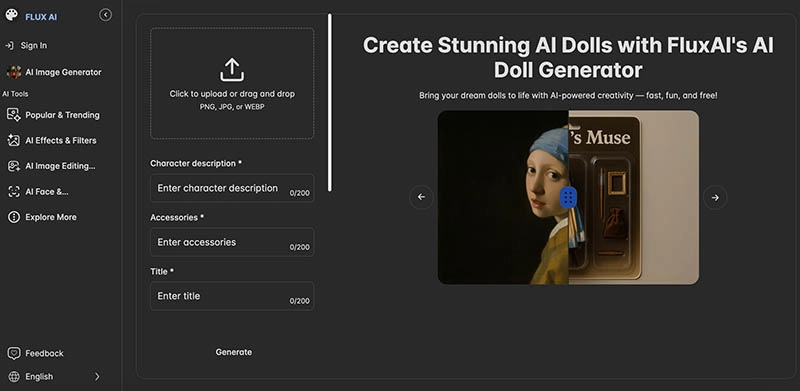 AI Doll Generator FLUX