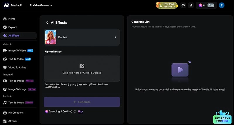 AI Doll Generator Mediaio