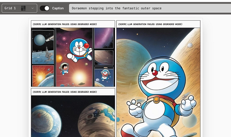 AI Doraemon Comic Generator