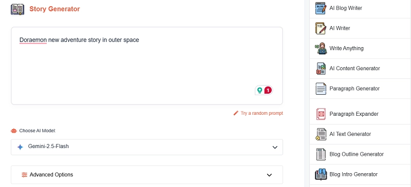 AI Doraemon Story Generator