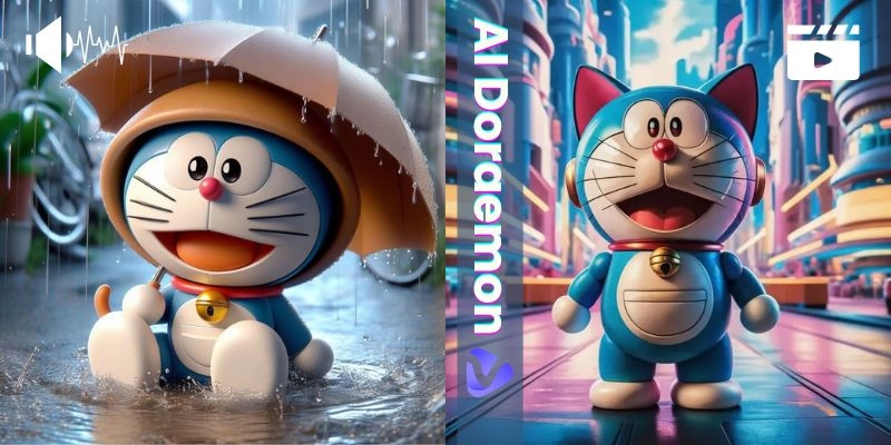 Free AI Doraemon Tools for Custom Doraemon AI Voice, Images & Videos
