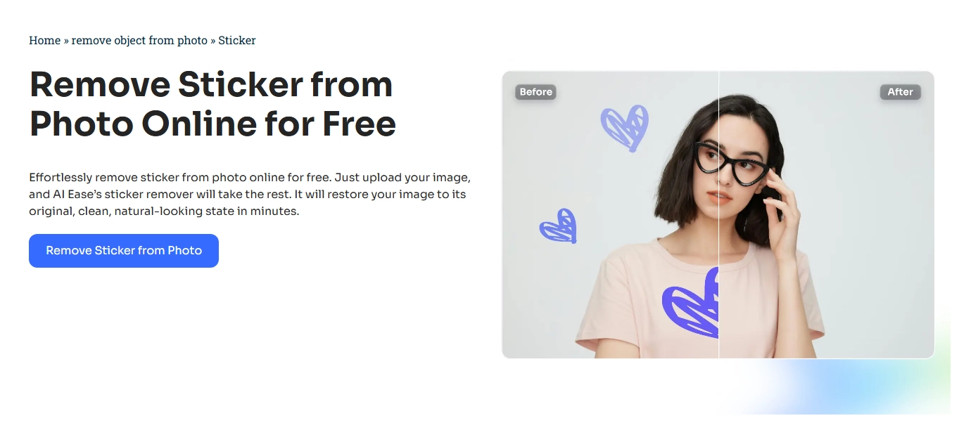 AI Ease Sticker Remover Tool