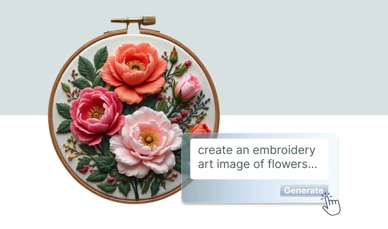 Create Stunning Embroidery Patterns with an AI Embroidery  Generator in 1 Click