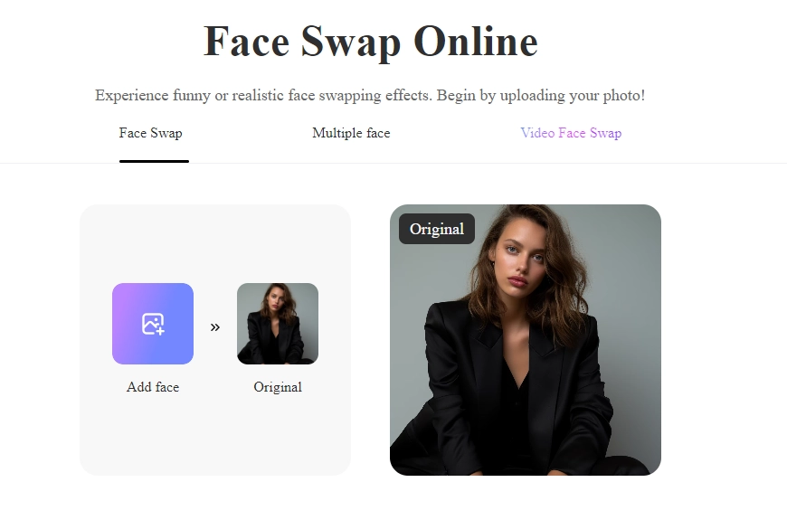 AI Face Replacement Pica AI Face Swapper