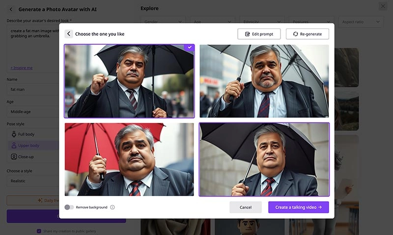 AI Fat Man Generated