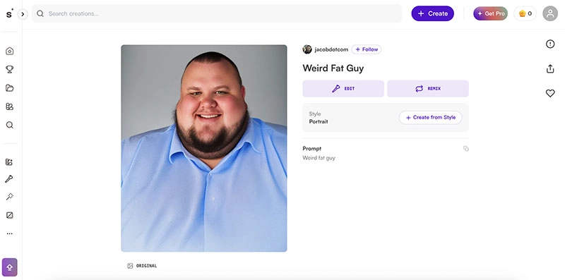 AI Fat Man Tool StarryAI