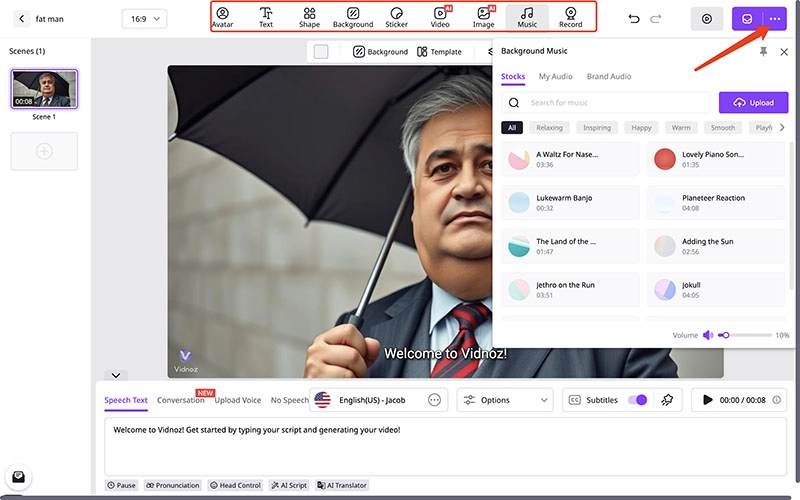 AI Fat Man Video Generated