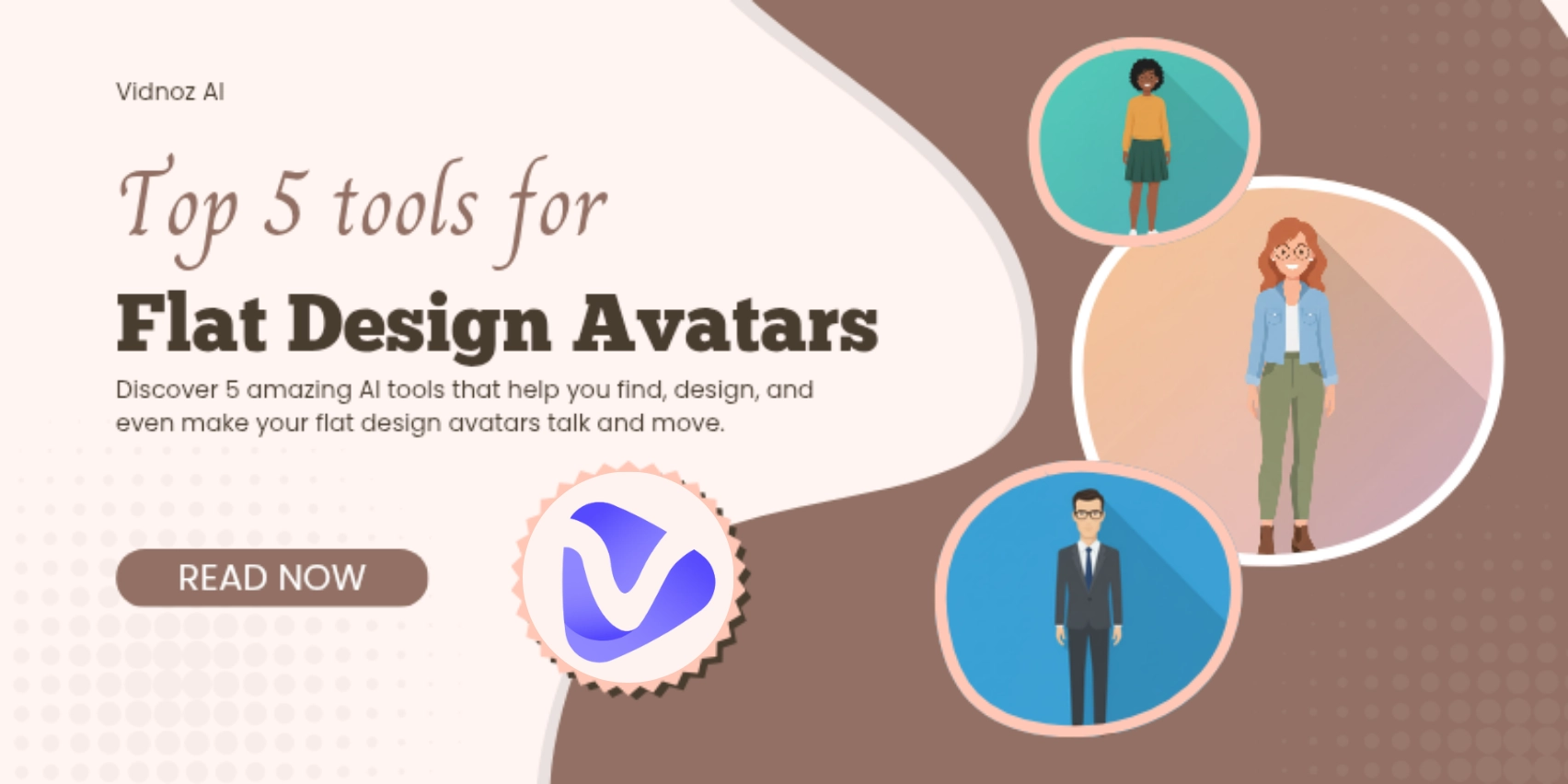 Find & Customize Flat Design Avatars for Playful Expressions with 5 AI Creators!