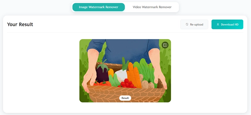 AI Getty Images Watermark Removal Step 2