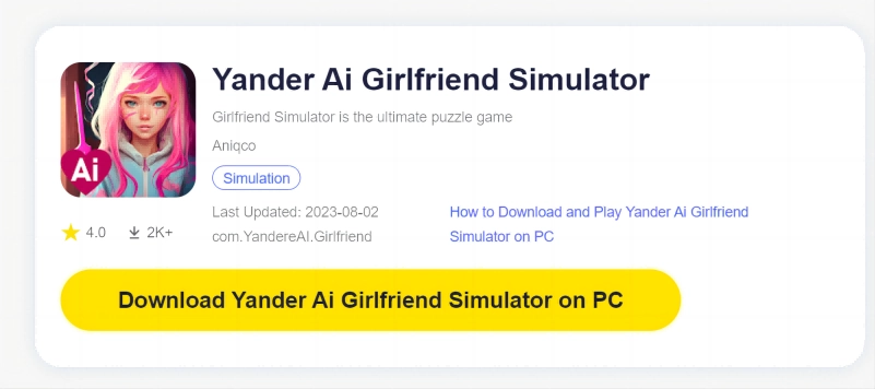 AI Girlfriend Game PC